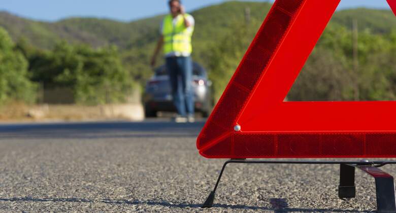 Ein Bild einer Warnweste, die ab dem 1. Juli 2014 jeder Fahrzeug-Fahrer in Deutschland bei sich haben muss.