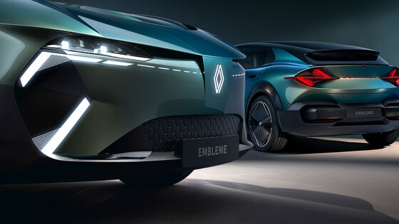 Renault Emblème Wasserstoff Elektro Brennstoffzelle Hybrid Concept