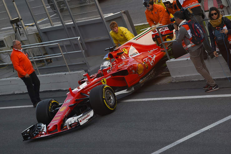 Sebastian Vettel - Ferrari - Formel 1 - Test - Barcelona - 1. März 2017